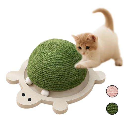 huanglyc-232 Katzenkratzbaum- Katzen Kratzschaber Spielzeug Katze Kratzbrett Matte Ball Spielzeug for Krallenschärfer Möbel Heimtierbedarf Kratzbrett-Pad(Green) von huanglyc-232