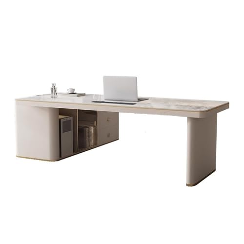 huanglyc-232 Leichter Luxus-Eckschreibtisch aus Schiefer, moderner Home-Office-Schreibtisch mit multifunktionaler Steckdose Home-Office-Schreibtisch(S) von huanglyc-232