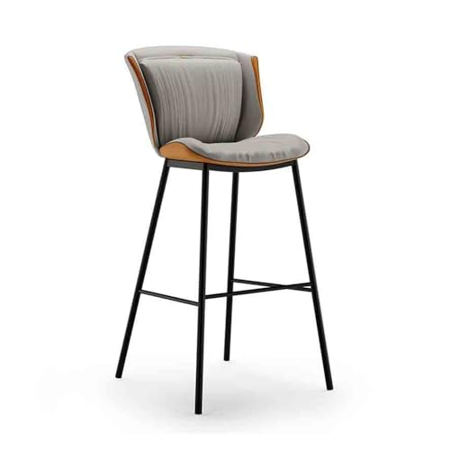 huanglyc-232 Licht Luxus Eisen Hohe Hocker Cafe Bar Hocker Moderne Einfache Bar Stuhl Front Stuhl Barhocker(Multi-Colored) von huanglyc-232