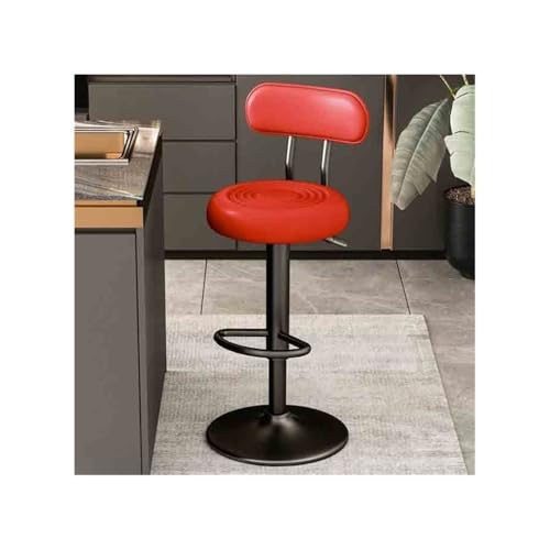 huanglyc-232 Lift 61-81cm Drehbarer Barhocker Multifunktionaler Hochhocker Bar Hochlehner Stuhl(Red) von huanglyc-232