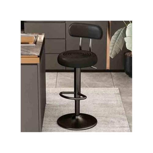 huanglyc-232 Lift 61-81cm Drehbarer Barhocker Multifunktionaler Hochhocker Bar Hochlehner Stuhl(Schwarz) von huanglyc-232
