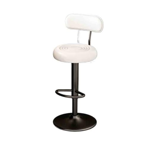 huanglyc-232 Lift 61-81cm Drehbarer Barhocker Multifunktionaler Hochhocker Bar Hochlehner Stuhl(Weiß) von huanglyc-232