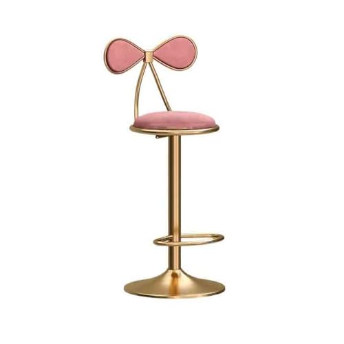 huanglyc-232 Lift Swivel Barhocker Home Island Esszimmerstuhl Einfache Moderne Rezeption Stuhl Hohe Hocker(Pink) von huanglyc-232