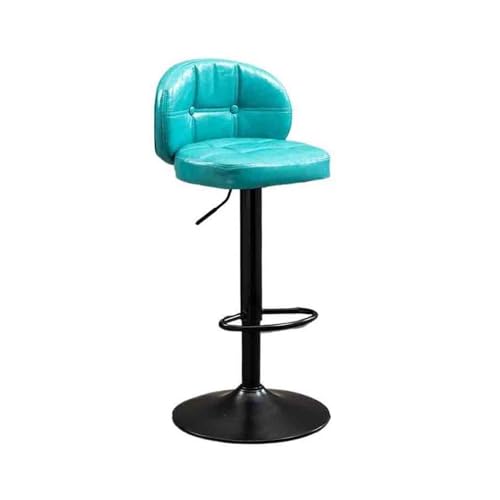 huanglyc-232 Mode Eisen Barhocker Einfache Rückenlehne Hohe Hocker Barhocker Swivel Lift Stuhl(Blue) von huanglyc-232