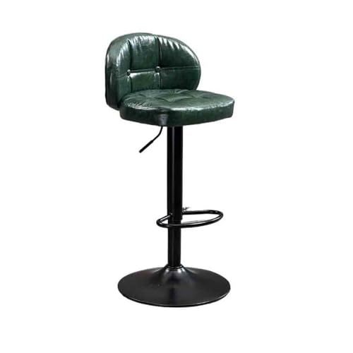 huanglyc-232 Mode Eisen Barhocker Einfache Rückenlehne Hohe Hocker Barhocker Swivel Lift Stuhl(Green) von huanglyc-232