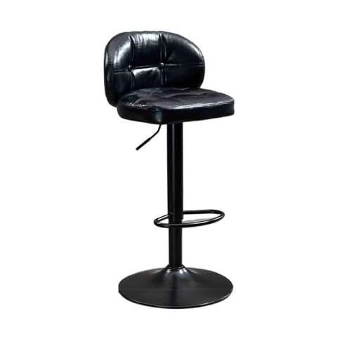 huanglyc-232 Mode Eisen Barhocker Einfache Rückenlehne Hohe Hocker Barhocker Swivel Lift Stuhl(Schwarz) von huanglyc-232