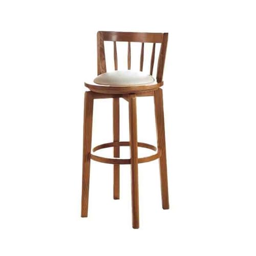 huanglyc-232 Moderne Haushaltsbarhocker Barstuhl Skandinavischer Leichter Luxus Massivholzhochstuhl Drehbare Barhocker Hochhocker(Natural) von huanglyc-232