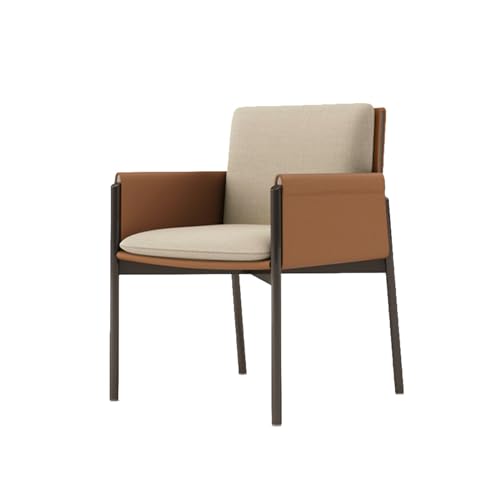 huanglyc-232 Moderne Küchenstühle, Esszimmerstuhl mit Metallbeinen for Küche, Wohnzimmer, Esszimmer, Bequemer Sitz(Bruin) von huanglyc-232
