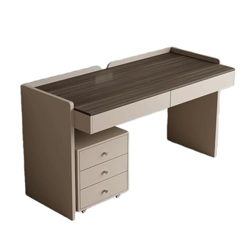 huanglyc-232 Moderner Arbeits-PC-Schreibtisch for das Home-Office-Schlafzimmer, 2 Schubladen und mobiler Seitenschrank Home-Office-Schreibtisch(Mittel) von huanglyc-232
