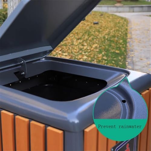 huanglyc-232 Mülleimer, 120L große Kapazität Fußbetriebene Mülltonne Metall-Mülleimer for öffentliche Außenbereiche, Abfallbehälter für den Außenbereich huanglyc-232 Mülleimer, 120L große Kapazität Fußbetriebene Mülltonne Metall-Mülleimer for öffentliche Außenbereiche, Abfallbehälter für den Außenbereich von huanglyc-232
