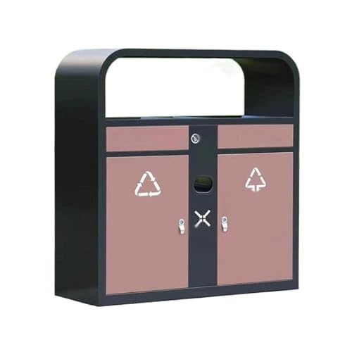 huanglyc-232 Mülleimer, Doppelter Metallabfallbehälter for den Außenbereich, Hotelstraße, öffentlicher Bereich, Mülleimer huanglyc-232 Mülleimer, Doppelter Metallabfallbehälter for den Außenbereich, Hotelstraße, öffentlicher Bereich, Mülleimer von huanglyc-232