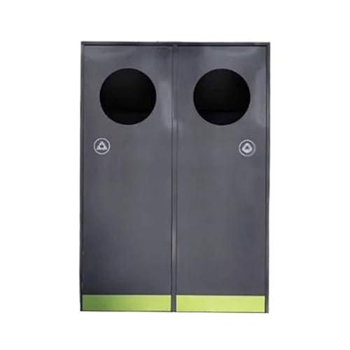 huanglyc-232 Mülleimer, Klassifizierter Mülleimer im Minimalismus-Stil for den Außenbereich, aus verzinktem Stahl for öffentliche Straßen von huanglyc-232