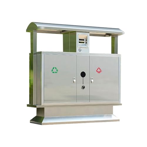 huanglyc-232 Mülleimer, Kommerzieller Edelstahl-Mülleimer for öffentliche Bereiche mit Doppelfach von huanglyc-232