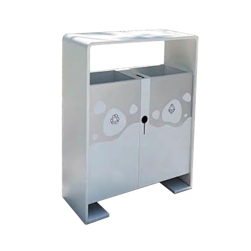 huanglyc-232 Mülleimer, Metallabfalleimer for öffentliche Bereiche im Freien, moderner kommerzieller klassifizierter Mülleimer von huanglyc-232