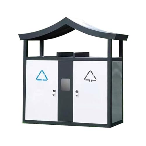 huanglyc-232 Mülleimer, Nachahmung Antike Doppel Box Mülleimer Outdoor Scenic Spot Metall Mülltonne huanglyc-232 Mülleimer, Nachahmung Antike Doppel Box Mülleimer Outdoor Scenic Spot Metall Mülltonne von huanglyc-232