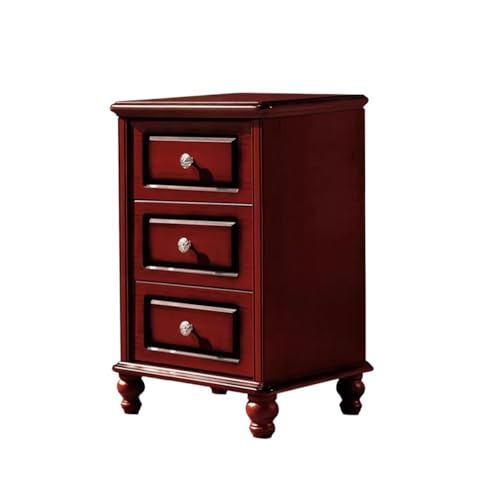 huanglyc-232 Nachttische Sideboard mit DREI Schubladen, Nachttisch, Nachttisch aus Massivholz Nachttisch(Mittel) von huanglyc-232
