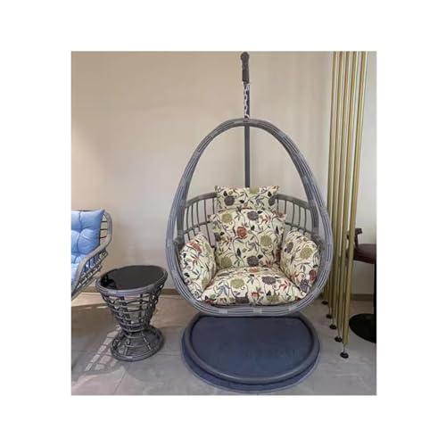huanglyc-232 Rattanstuhl- Hängender Korb Rattan Stuhl Schaukelstuhl Balkon Schaukel Schaukelstuhl Hof Hängesessel Indoor Hängematte Haushaltsgebrauch Terrassen-Loungesessel von huanglyc-232