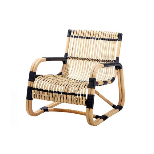 huanglyc-232 Rattanstuhl- Outdoor-Rattanstuhl – Einzel-Loungesessel mit Rückenlehne – perfekt for entspannte Nachmittage und Nickerchen im Garten Terrassen-Loungesessel(Multi-Colored) von huanglyc-232
