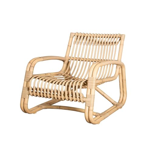 huanglyc-232 Rattanstuhl- Outdoor-Rattanstuhl – Einzel-Loungesessel mit Rückenlehne – perfekt for entspannte Nachmittage und Nickerchen im Garten Terrassen-Loungesessel(Natural) von huanglyc-232