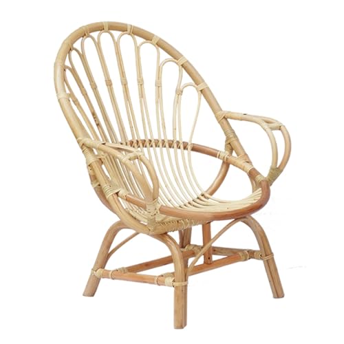 huanglyc-232 Rattanstuhl- Rattan-Akzentstühle, Allwetter-Terrassengesprächs-Bistro-Rattanstuhl for den Außenbereich, Rattanstühle for den Außenbereich mit Armlehne Terrassen-Loungesessel von huanglyc-232