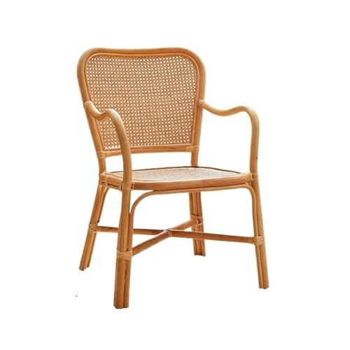 huanglyc-232 Rattanstuhl- Weave Esszimmerstuhl, Rattanstuhl, Sessel, Akzentstuhl for Küche, Esszimmer, Wohnzimmer Terrassen-Loungesessel von huanglyc-232