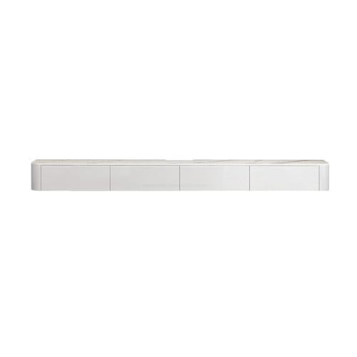 huanglyc-232 TV-Ständer An der Wand montierter schwebender TV-Ständer mit Aufbewahrungsschrank, TV-Ständer for Schlafzimmer und Wohnzimmer mit Schiefertischplatte TV-Unterhaltung(Groß) von huanglyc-232