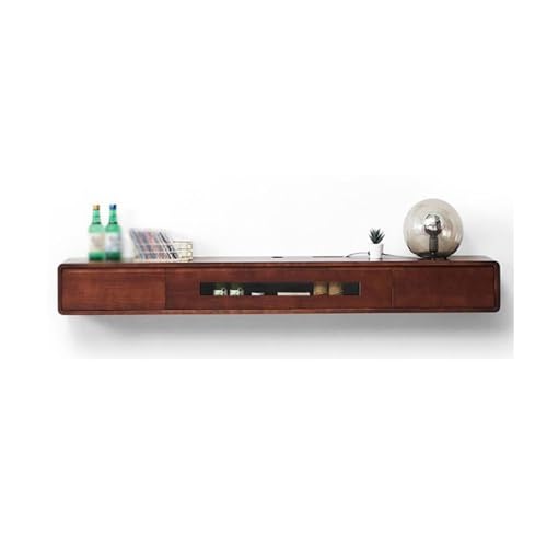 huanglyc-232 TV-Ständer Minimalistischer schwebender TV-Ständer, wandmontierte Unterhaltung for Wohnzimmer und Schlafzimmerregal TV-Unterhaltung(Bruin,160x20x24cm) von huanglyc-232