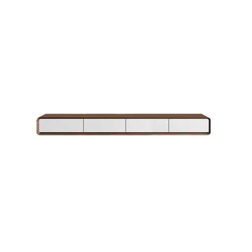 huanglyc-232 TV-Ständer Schwebende TV-Einheit, TV-Konsole, schwebendes Regal mit Schubladen for Wohnzimmer, Esszimmer, Schlafzimmer TV-Unterhaltung(Brown and White) von huanglyc-232