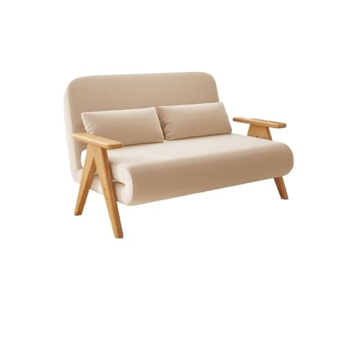 huanglyc-232 Umwandelbares Schlafsofa- Klappbares Schlafsofa mit doppeltem Verwendungszweck, Massivholz und multifunktionales Einzelbett, einfach einziehbar(XL) von huanglyc-232