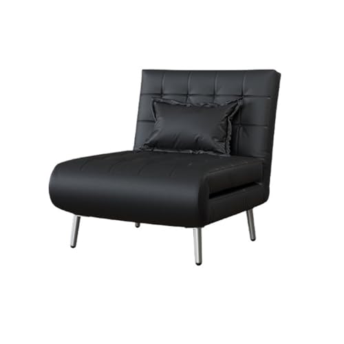 huanglyc-232 Umwandelbares Schlafsofa- Multifunktionales Schlafsofa mit Verstellbarer Rückenlehne, Loungesessel, geeignet for kleine Wohnungen, Wohnzimmer, Schlafzimmer, Flure(Schwarz,90cm) von huanglyc-232