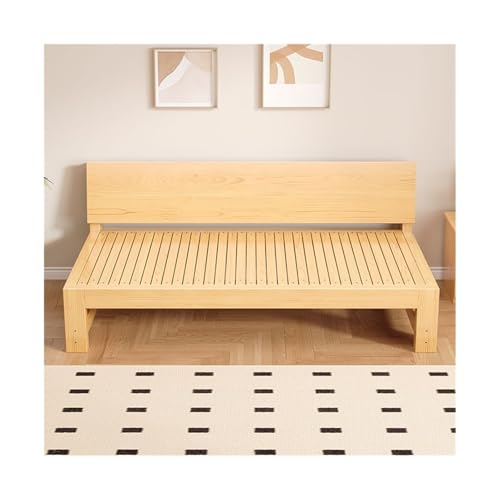 huanglyc-232 Umwandelbares Schlafsofa- Wohnzimmer Multifunktionales Einzel-Doppel-Ausziehbares Schiebebett Massivholz-Klappsofa(Mittel) von huanglyc-232