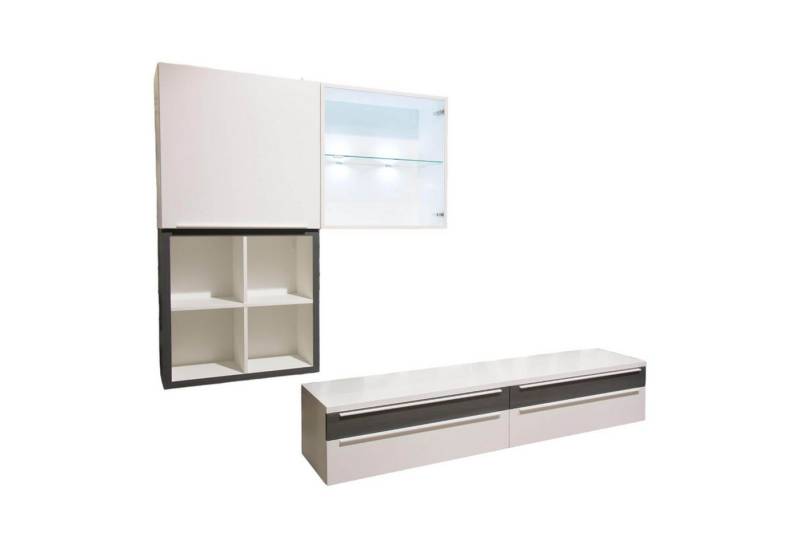 hülsta Anbauschrank Wohnwand Now Touch 9801141 Lack Supermatt Reinweiß Akzent von hülsta