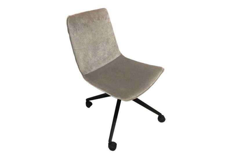 hülsta Bürostuhl Schreibtisch-Stuhl Modell H 100-4 Stoff M271 Velours Matt Taupe von hülsta