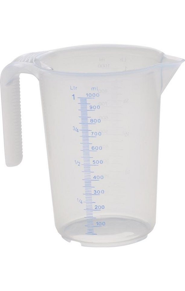 hünersdorff Aufbewahrungsbox Messkanne 1000 ml Polypropylen transparent D117xH165mm Griff offen von hünersdorff