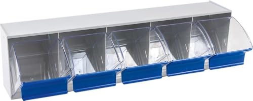 hünersdorff Klarsichtbehälter / Aufbewahrungsbox / Riegel für ein optimales MultiStore-Lagersystem im Baukastenprinzip aus hochschlagfestem Kunststoff (PS), Nr. 5 von hünersdorff