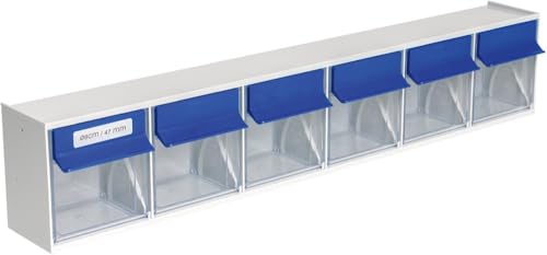 hünersdorff Klarsichtbehälter/Aufbewahrungsbox/Riegel für ein optimales MultiStore-Lagersystem im Baukastenprinzip aus hochschlagfestem Kunststoff (PS), Nr. 6 von hünersdorff
