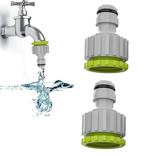 hufhnwso Gardena Anschluss 1/2 Zoll Hahnverbinder 3/4 Zoll,Kunststoff Adapter Kupplung Schlauchanschluss Set, 2-In-1 Schlauchanschluss Set Für Wasserhahn Schlauch Anschluss von hufhnwso