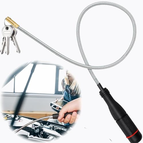 hufhnwso Teleskopstab，Teleskopmagnet Stabmagnet Extra Stark，Flexible Rmagnetheber Greifer,Magnet Stift Teleskop 3LB von hufhnwso