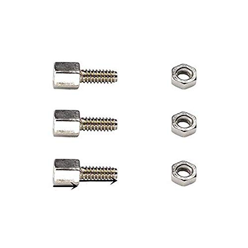 10 Sets 5 + 7 mm Kopfplattenhalterung Bolzen Mutter Schraube D-Sub VGA DB9 DB15 DB25 RS232 COM Seriell von huicouldtool