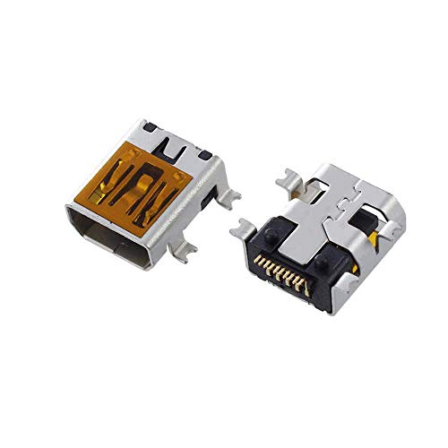 Mini-USB-Buchse, Typ B, 10-polig, SMT, SMD, 10 Stück von huicouldtool