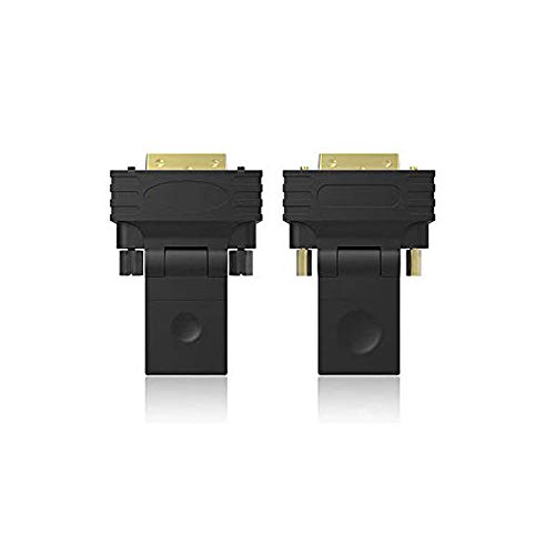huicouldtool HDMI zu DVI 24 + 1 Kabel 90 180 Grad drehbar für 1080P TV Projektor Vergoldeter DVI-D Stecker zu HDMI Buchse Adapterstecker,1 pcs,Adapter von huicouldtool
