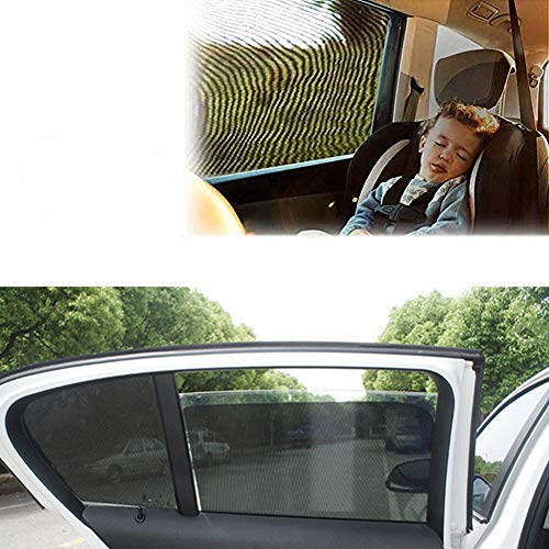 huihuijia Auto Elektrostatische Sonnenschutzaufkleber, Autofensterglas, Sonnenschutz, WäRmedäMmvorhang, Schiebedach Sonnenschutz, Sonnenschutzfolie Black,2pcs von huihuijia