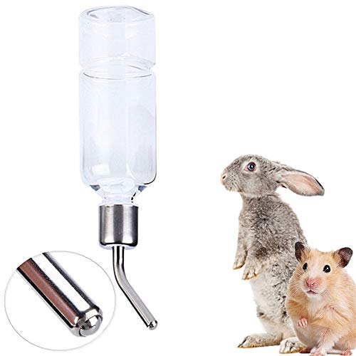 huihuijia Kaninchen Trinkflasche Hasen Trinkflasche Mit Halterung Wasserflasche Für Ratten Frettchen-Wasserflasche Hundekiste Wasserflasche Käfig-Wassertrinker von huihuijia