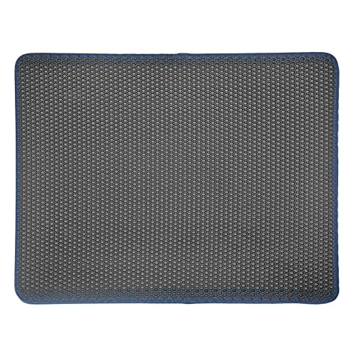 huihuijia Katzenmatte Katzenklo Katze Katzentoilette Matte Katzenstreumatte waschbar Katzenstreufänger Mat Katzenstreumatte groß Katzentoilettenmatten 40X50,Grey von huihuijia