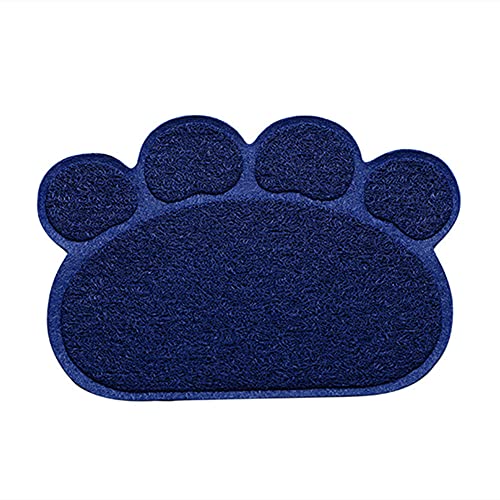 huihuijia Katzenmatte Katzenklo Katzenklo Matte Katzenstreu Tablett Mat Katzenstreumatte groß wasserdichte Haustiermatte Doppelschicht Katzenstreu Mat 30,Dark Blue von huihuijia