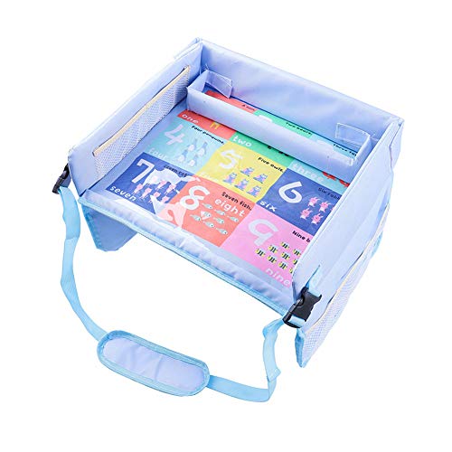 huihuijia Kinder Reisetisch Auto Reisetisch Auto Kinder Snack und Spielen Travel Tray Lenkrad Tischablage Lenkradtisch Reise-Tabletts für Kinder Flugzeug Letter von huihuijia