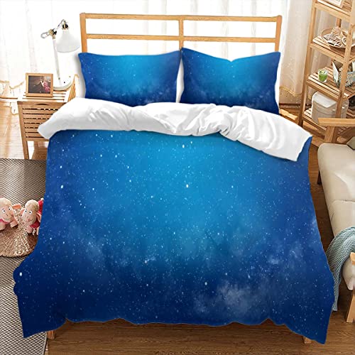 huitutu Blue Star Bettwäsche-Set 220x240cm Jungen Mädchen Mikrofaser Bettwäsche Blau Starry Night Glitter Weiß Starry Night Bettbezug und 2 Kissenbezug 80x80 cm huitutu Blue Star Bettwäsche-Set 220x240cm Jungen Mädchen Mikrofaser Bettwäsche Blau Starry Night Glitter Weiß Starry Night Bettbezug und 2 Kissenbezug 80x80 cm von huitutu
