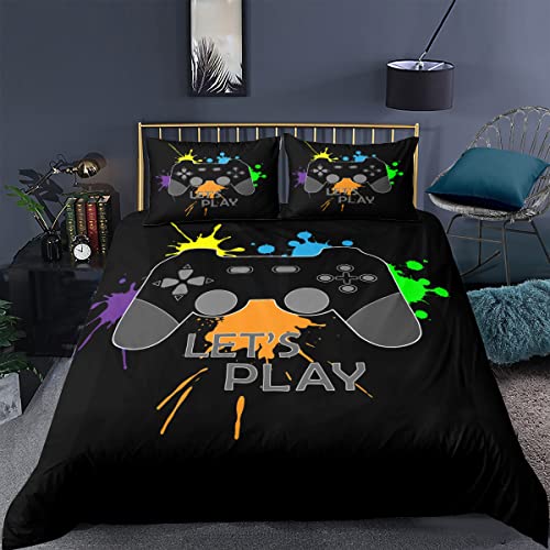 huitutu Gamer Betten Set Gamepad Bettwäsche Set 135x200cm Videospiele Gaming Mikrofaser Jungen Jugendliche Bettbezug+ 1 Kissenbezug 80x80cm huitutu Gamer Betten Set Gamepad Bettwäsche Set 135x200cm Videospiele Gaming Mikrofaser Jungen Jugendliche Bettbezug+ 1 Kissenbezug 80x80cm von huitutu