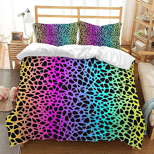 huitutu Leopardendruck Buntes Bettwäsche-Set 135x200cm Schwarz Leopard Print Mikrofaser Bunte Bettbezug Jungen Mädchen Leopard Print Bettwäsche und 1 Kissenbezug 80x80cm huitutu Leopardendruck Buntes Bettwäsche-Set 135x200cm Schwarz Leopard Print Mikrofaser Bunte Bettbezug Jungen Mädchen Leopard Print Bettwäsche und 1 Kissenbezug 80x80cm von huitutu