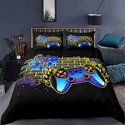 huitutu Spieler Bettbezug Set für Jungen Videospiel Bettwäsche 135x200cm Spieler Spielen Bettbezug für Kinder Teen Mädchen Spielzimmer Dekoration Gamepad+ 1 Kissenbezug 80x80cm huitutu Spieler Bettbezug Set für Jungen Videospiel Bettwäsche 135x200cm Spieler Spielen Bettbezug für Kinder Teen Mädchen Spielzimmer Dekoration Gamepad+ 1 Kissenbezug 80x80cm von huitutu